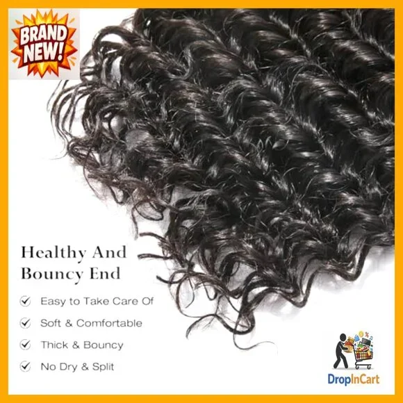 Human Hair Bundles Deep Wave 24-28 Inch Unprocessed Raw Hair Weave Deep Wave Human Hair Bundles 24 26 28 Inch Curly Bundles  main image 4
